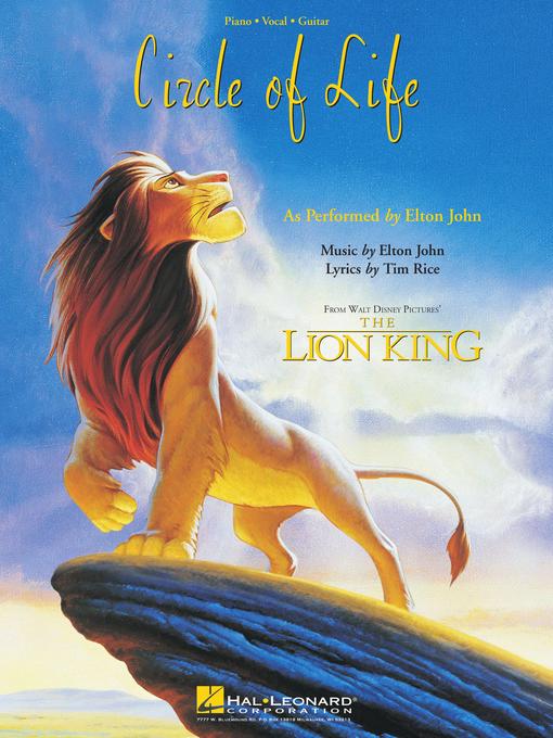 Cover of Circle of Life from the Lion King (Sheet Music)